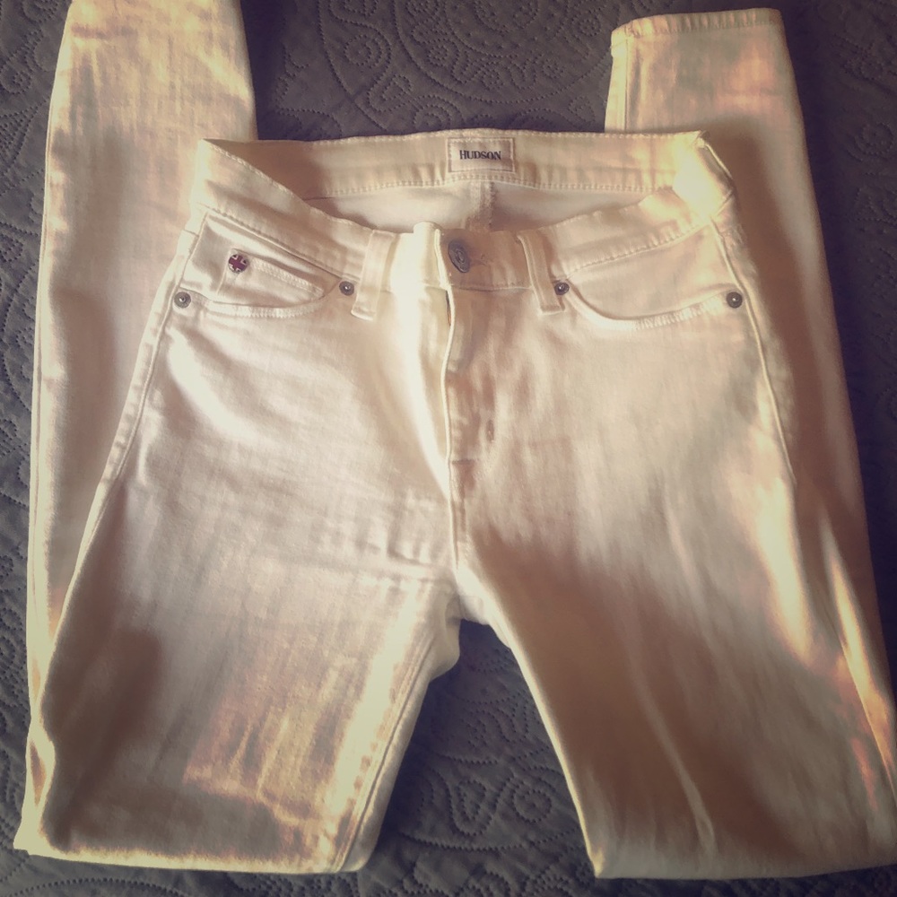 Hudson White Skinny Jean